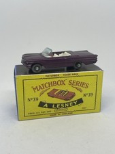 Matchbox Lesney 39 Custom Pontiac conversível SilverWheels boa caixa de reprodução. comprar usado  Enviando para Brazil