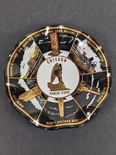 Bandeja de vidro impressa vintage Houze Art Chicago Picasso estátua tom dourado 5", usado comprar usado  Enviando para Brazil