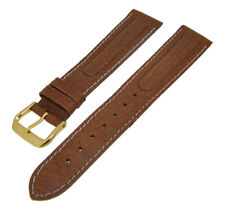 Uhrenarmband lederband hellbra gebraucht kaufen  Deutschland