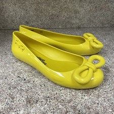 Sapato Feminino Melissa Jeremy Scott Flats Tamanho 7 Yellow Jelly Bow Coquette comprar usado  Enviando para Brazil