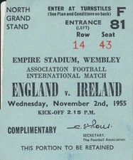England ireland 1955 for sale  DUNSTABLE