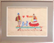 Romans Suta (1896 - 1944) “Esboço de decoração”, papel, acrílico; 34x46 cm comprar usado  Enviando para Brazil