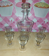 Carafe liqueur verres d'occasion  Saint-Vallier