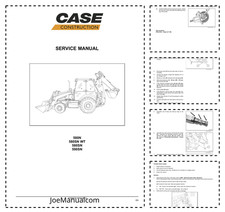 Retroescavadeira CASE 580N 580SN WT 590SN manual de serviço PDF, usado comprar usado  Enviando para Brazil