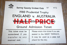 England australia 1980 for sale  SUTTON