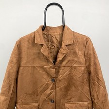 Jaqueta Blazer Feminina Vintage Veludo Marrom Anos 90 Pequena comprar usado  Enviando para Brazil