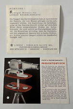 Linhof projektortisch seiten gebraucht kaufen  Bedburg