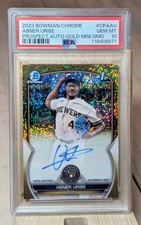 ABNER URIBE /50 Auto 2023 Bowman Chrome 1º Ouro Mini Diamante Milwaukee Brewers , usado comprar usado  Enviando para Brazil