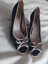 Peeptoes dunkelblau velours gebraucht kaufen  Berlin