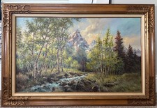 Antique framed mountain for sale  Belgrade
