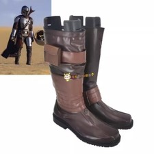 Cosplay Star Wars The Mandalorian Shoes Botas Perna Alta Fantasia de Halloween Adereços comprar usado  Enviando para Brazil