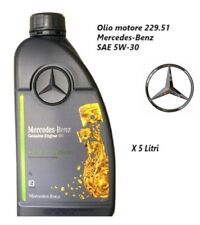5 LITRI OLIO MOTORE ORIGINALE MERCEDES BENZ 5W-30  100% SINTETICO MB 229.51 comprar usado  Enviando para Brazil