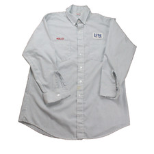 Uniforme de trabalho vintage Unitog "Lite Beer" listrado manga longa 16-16 1/2, usado comprar usado Uniforme de trabalho vintage Unitog "Lite Beer" listrado manga longa 16-16 1/2, usado comprar usado  Enviando para Brazil