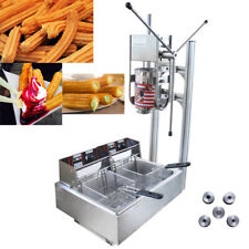 Máquina de fazer churros manual vertical 220V 5KW 5L com tanque de fritadeira 12L S comprar usado  Enviando para Brazil