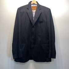 Usado, Casaco esportivo Luciano Barbera Blazer masculino 40R preto peito único feito na Itália comprar usado  Enviando para Brazil