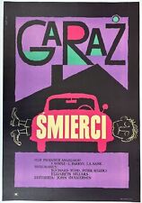 Władysław Janiszewski / VINTAGE ORIGINAL „GARAZ SMIERCI” POLISH MOVIE POSTER na sprzedaż  Wysyłka do Poland