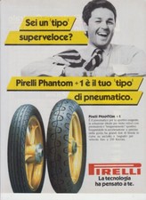 advertising Pubblicità PNEUMATICI MOTO PIRELLI PHANTOM +1   1985-VINTAGE TIRES comprar usado  Enviando para Brazil