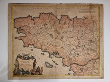 Reproduction carte ancienne d'occasion  Quimper