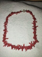 Collana corallo frange usato  Seregno