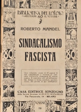Sindacalismo fascista robert usato  Bari