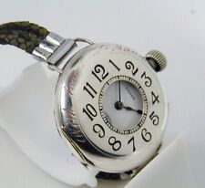 RELÓGIO DE TRINCHEIRA OMEGA PRATA ESTERLINA DEMI HUNTER "CERTIFICADO VETERINÁRIO DE GUERRA" COM MANUTENÇÃO 1901, usado comprar usado  Enviando para Brazil
