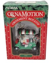 Ornamento de golfe Noma OrnaMotion Fore Papai Noel e alce no carrinho Natal vintage 1997 comprar usado  Enviando para Brazil