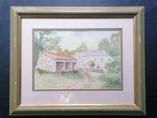 Vintage landscape watercolour for sale  SOUTHWELL