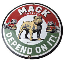 Placa de anúncio de porcelana vintage Mack Trucks - Serviço de vendas bomba de gasolina, usado comprar usado Placa de anúncio de porcelana vintage Mack Trucks - Serviço de vendas bomba de gasolina, usado comprar usado  Enviando para Brazil