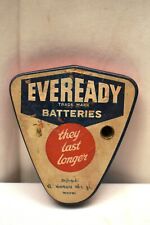 Propaganda Antiga Pilhas Eveready Tin Box lâmpada provador Loja Display" 3 comprar usado  Enviando para Brazil