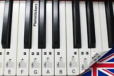 Usado, Adesivos para 88 teclas piano ou teclado 52 teclas brancas adesivos laminados transparentes comprar usado  Enviando para Brazil