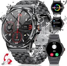 Usado, Smartwatch Herren mit Telefonfunktion Armbanduhr Sportuhr Android IOS comprar usado  Enviando para Brazil