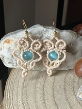 Orecchini donna macrame usato  Novara