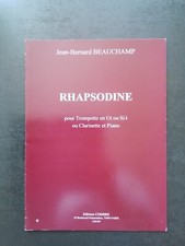 Partition beauchamp rhapsodine d'occasion  Milly-sur-Thérain