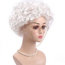 Womens grey curly for sale  BOGNOR REGIS