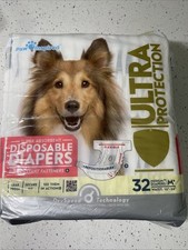 Fraldas descartáveis inspiradas em patas para cachorros pacote com 32 super absorventes tamanho M comprar usado  Enviando para Brazil