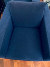 Poltrone minotti blu usato  Milano