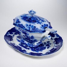 Antique flow blue for sale  Boonton