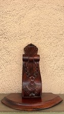 Prateleira de parede vintage madeira mogno detalhes em relevo Indonésia prateleiras de madeira maciça, usado comprar usado  Enviando para Brazil