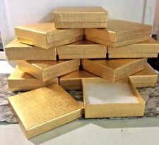 12 peças caixas de presente cheias de algodão dourado caixas de presente joias caixa multiuso JMACK comprar usado  Enviando para Brazil