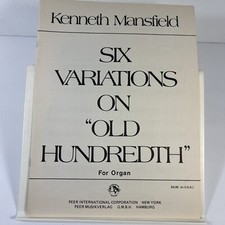 Livro religioso de música órgão Six Variations on Old Hundredth Mansfield comprar usado  Enviando para Brazil
