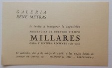 Manolo millares carton d'occasion  Boulogne-Billancourt