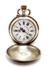 Antigo Bolso ROSKOPF Wille Freres Hunter 52mm Estojo Prata Cerca de 1900 Funcionando comprar usado  Enviando para Brazil