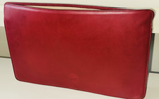 LEVENGER Bolsa de Couro Vermelha para Laptop Estojo Portfólio Bolsa Bolso 15 1/2 X10x 3, usado comprar usado  Enviando para Brazil