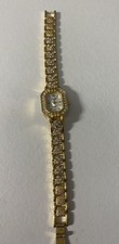 Relógio Vivani feminino ouro aço inoxidável strass esfregão quartzo comprar usado  Enviando para Brazil