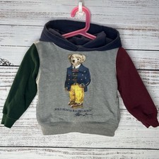 Pulôver Ralph Lauren Polo Bear Colorblock gráfico com capuz bebê 24M 24 meses comprar usado  Enviando para Brazil