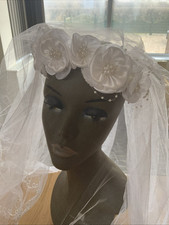 Vintage wedding headdress for sale  RETFORD