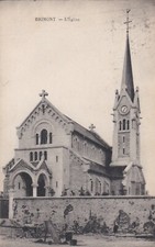 Cpa brimont eglise d'occasion  Reims