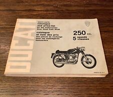 Ducati 250 Mach 1 Mark 3 Monza GT Scrambler manual de peças *ORIGINAL* comprar usado  Enviando para Brazil