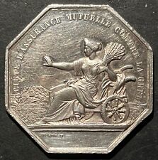 Médaille jeton argent d'occasion  Fontainebleau