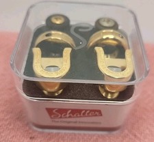 Genuíno Schaller GOLD S-Lock alça de guitarra trava par/conjunto feito na Alemanha caixa não usada, usado comprar usado  Enviando para Brazil